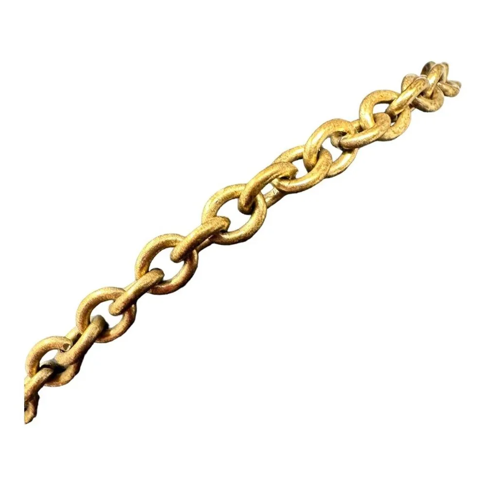 J.Crew Floral Flower Cluster Statement Necklace Pink Black Adjustable Gold Tone - Picture 6 of 11